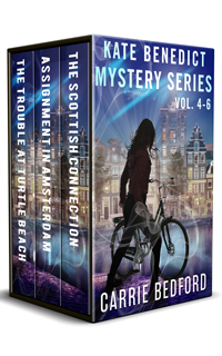 Kate Benedict Mystery Series Paranormal Mystery by Carrie Bedford
